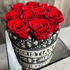 Custom Luxury Rose Gift Box - Red/Black