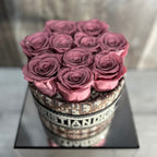 Custom Luxury Rose Gift Box - Pink/Brown
